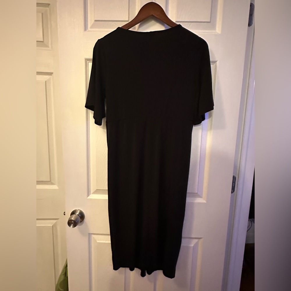 Torrid- Mini Rib Knit Twist Front Skater Dress size 00/Med/LG - Picture 8 of 8